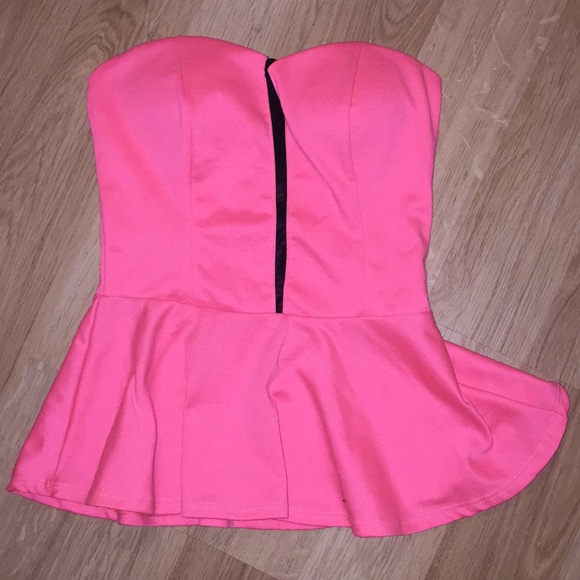 Charlotte Russe Tops - Pink Pendulum Tube Top